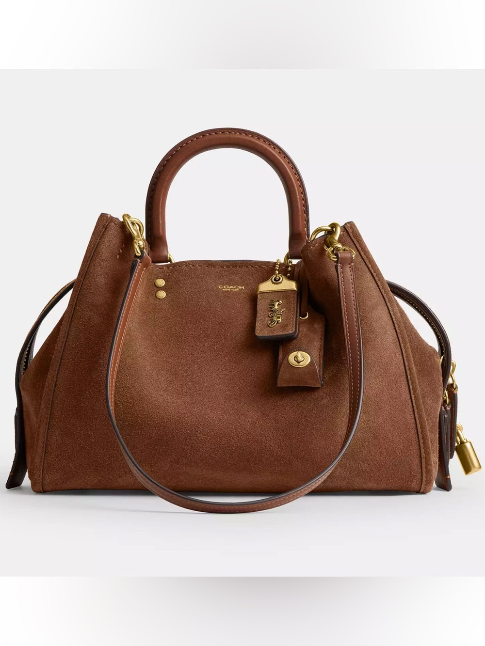 Coach Rogue 31 Brass/Warm Brown Suede - CCX24